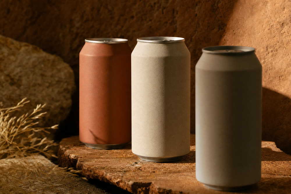 Brewmaster premium Irish craft beer brand cans on a dark backdrop